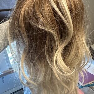 Cream Beachy Waves Wig